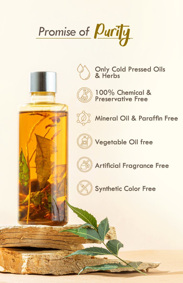 <strong>Neem Bhringraj Summer Hair Oil</strong> <br><i>Anti-Dandruff Blend</i> - Nat Habit