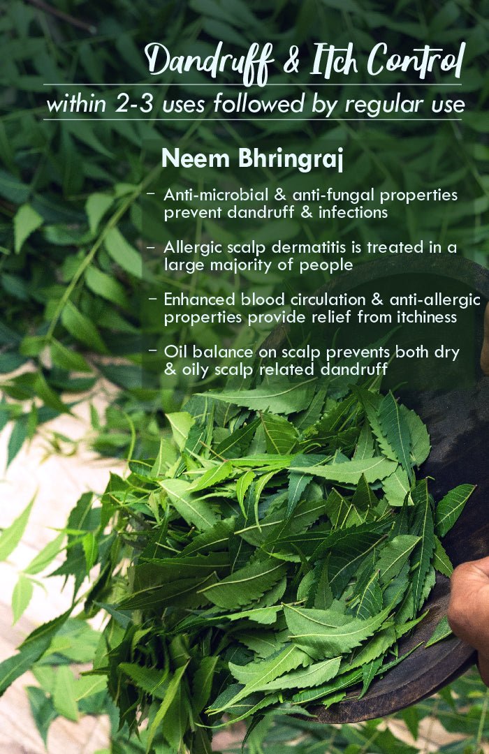 <strong>Neem Bhringraj Winter Hair Oil</strong> <br><i>Anti-Dandruff Blend</i> - Nat Habit