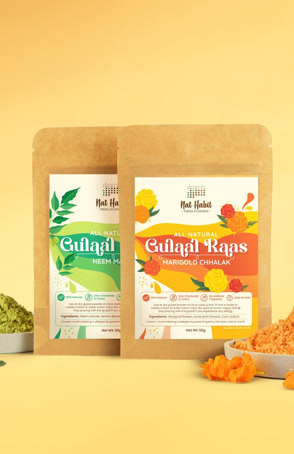 <strong>Neem Marigold Gulaal Raas</strong> <br><i>Pack of 2</i> - Nat Habit