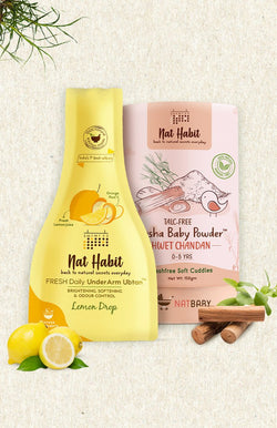 <strong>Odour & Sweat-control UnderArm Combo</strong> <br><i>Combo Pack of 2</i> - Nat Habit