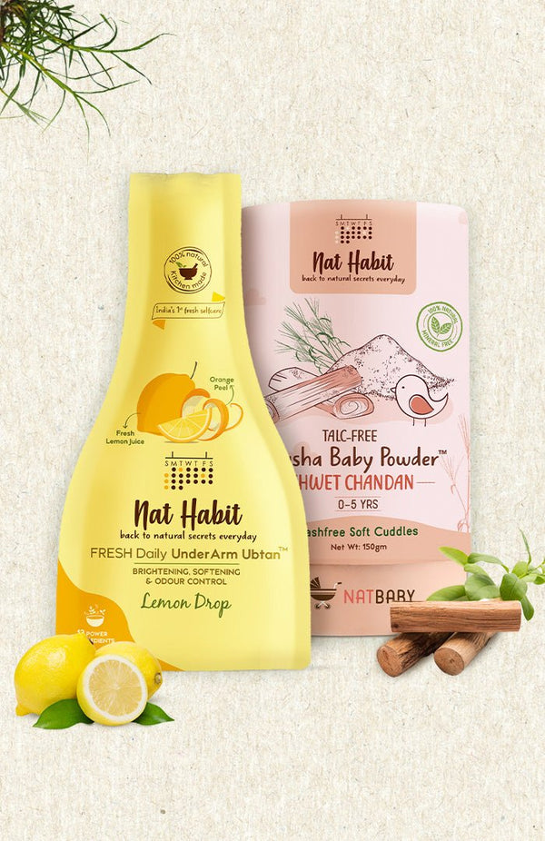 <strong>Odour & Sweat-control UnderArm Combo</strong> <br><i>Combo Pack of 2</i> - Nat Habit