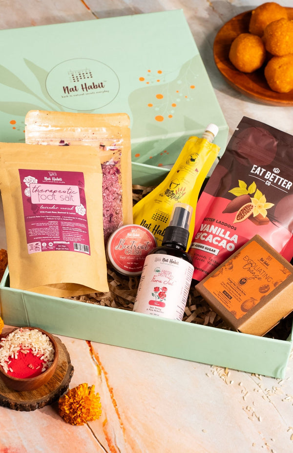 <strong>Oh So Sweet Sister</strong><br><i> Gift Set for Sister</i><br><i>with Healthy Laddoos</i> - Nat Habit