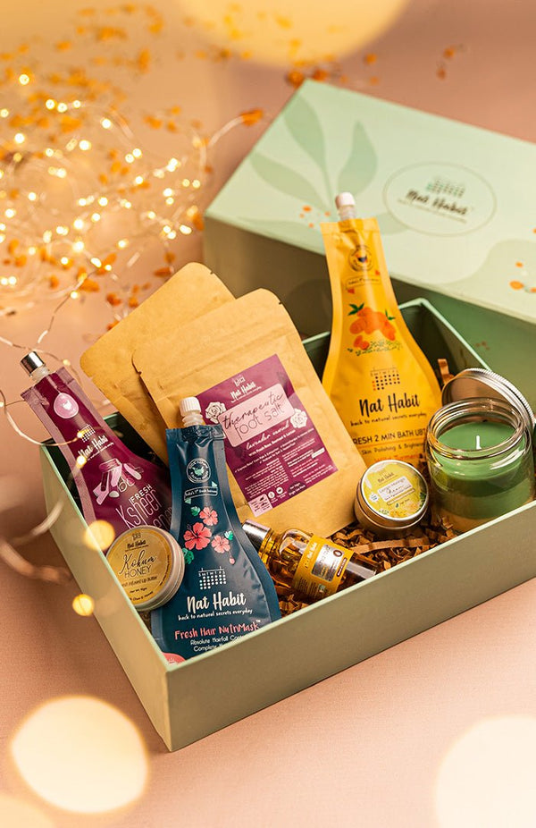 <strong>Prosperity Diwali Gift Set</strong> <br><i>Khushi Bhi, Khushaali Bhi</i> - Nat Habit