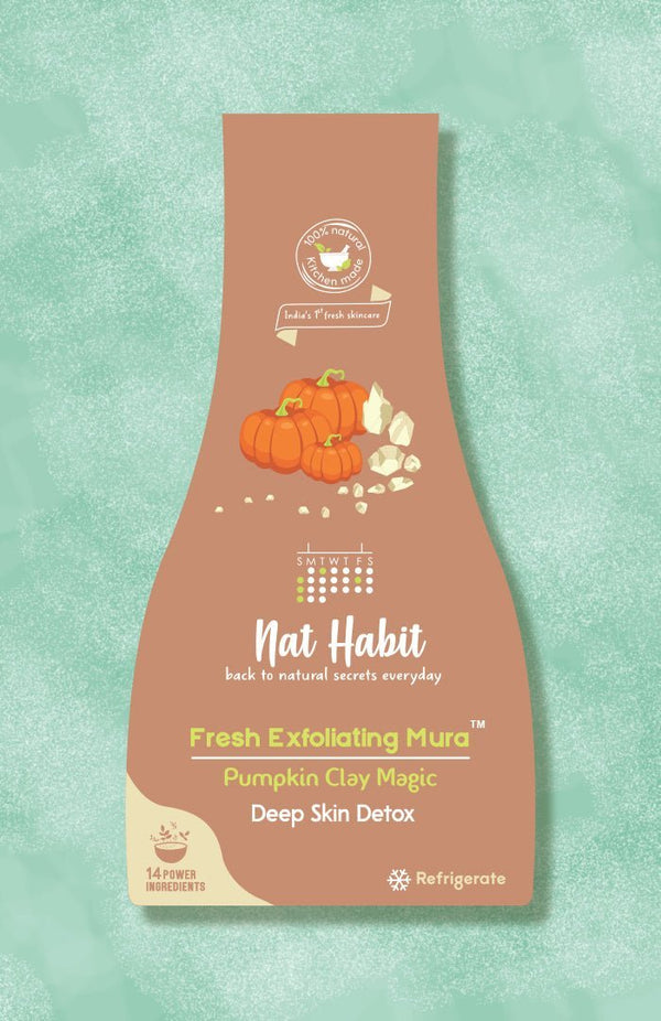 <strong>Pumpkin Clay Exfoliating Mura</strong> <br><i>Deep Skin Detox</i> - Nat Habit