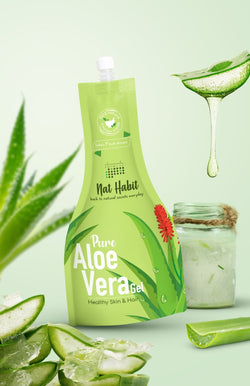 <strong>Pure Aloe Vera Gel </strong><br><i>Healthy Skin & Hair</i> - Nat Habit