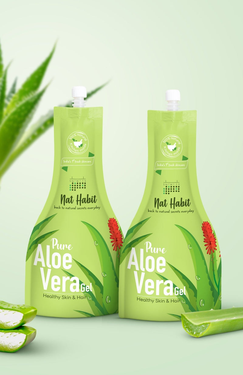 <strong>Pure Aloe Vera Gel </strong><br><i>Healthy Skin & Hair</i> - Nat Habit