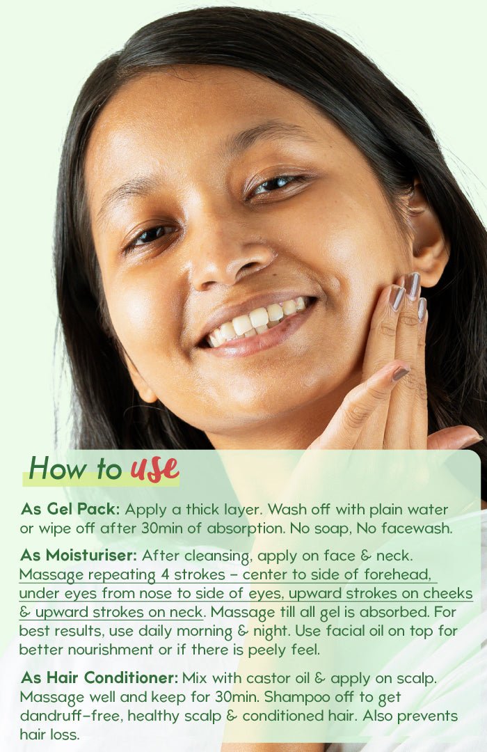 <strong>Pure Aloe Vera Gel </strong><br><i>Healthy Skin & Hair</i> - Nat Habit