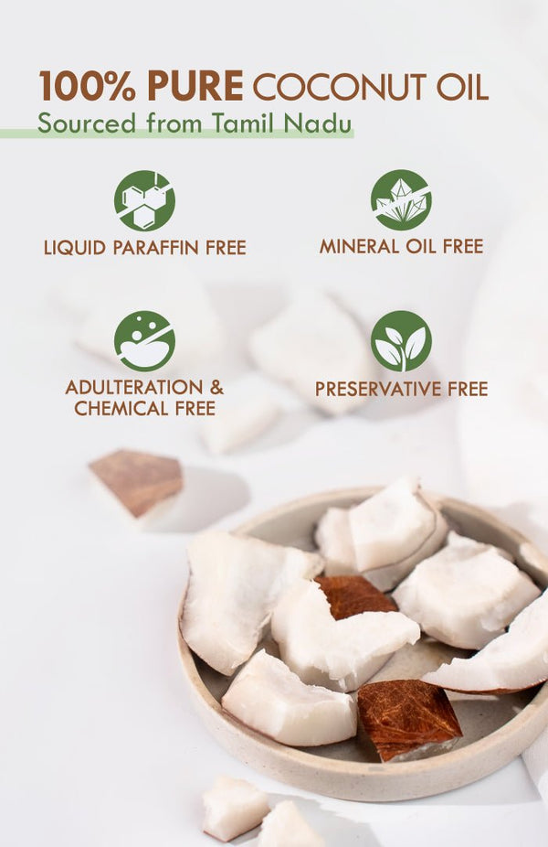 <strong>Pure Coconut Oil 200ml</strong><br><i>Non-Refined, LLP Free</i> - Nat Habit