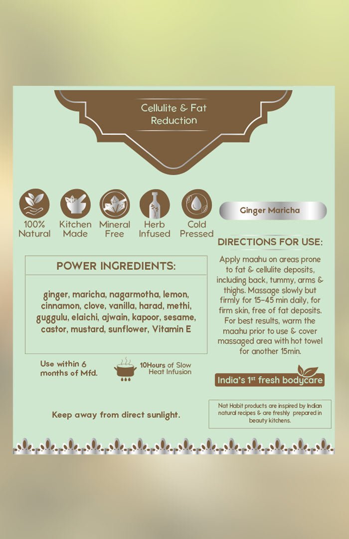 <strong>Pure Ginger Maricha Maahu</strong> <br><i>Cellulite & Fat Reduction</i> - Nat Habit