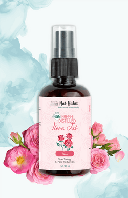 Pure Distilled Rose Water Face Toner - Nat Habit