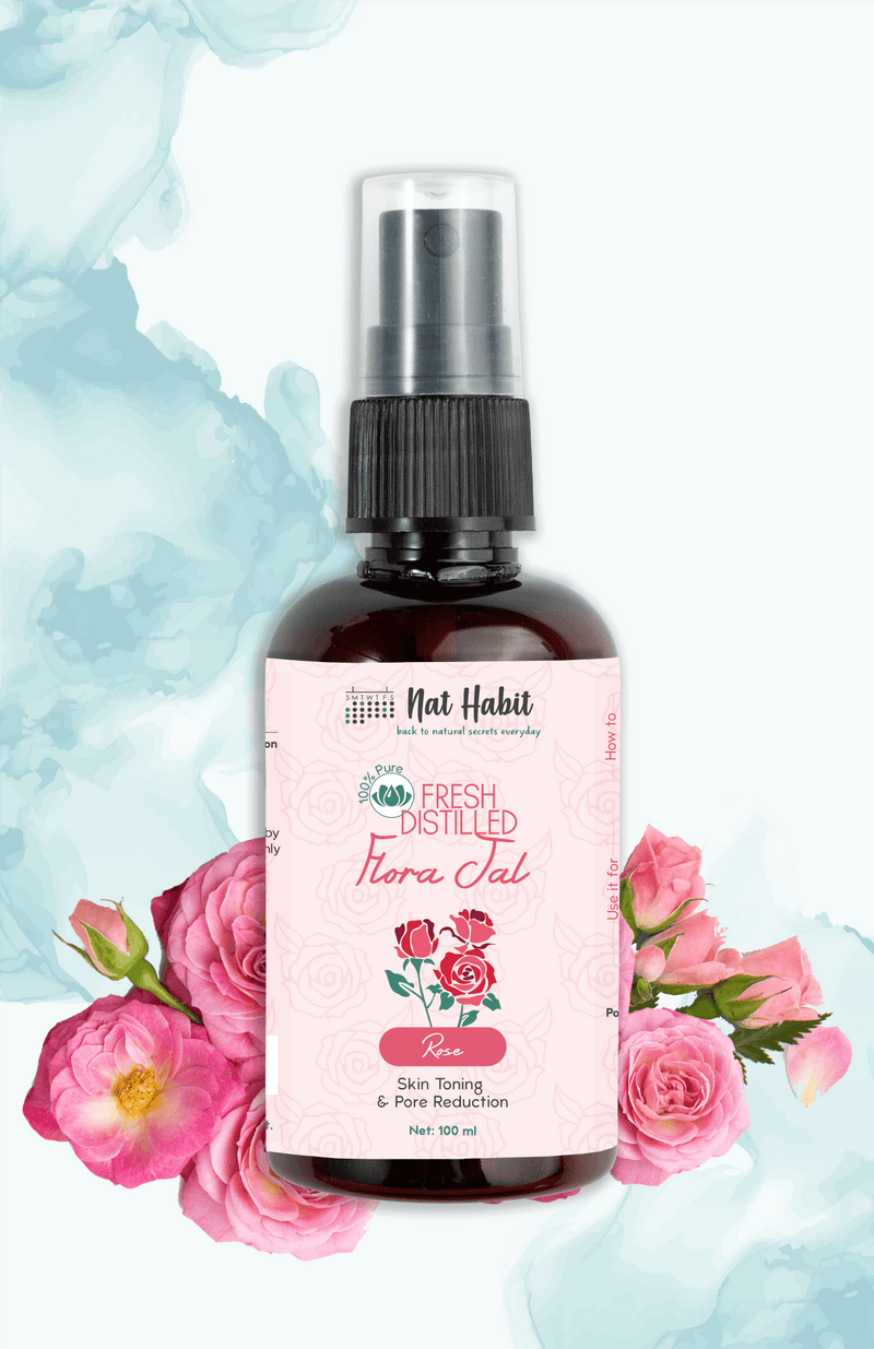 Pure Distilled Rose Water Face Toner - Nat Habit
