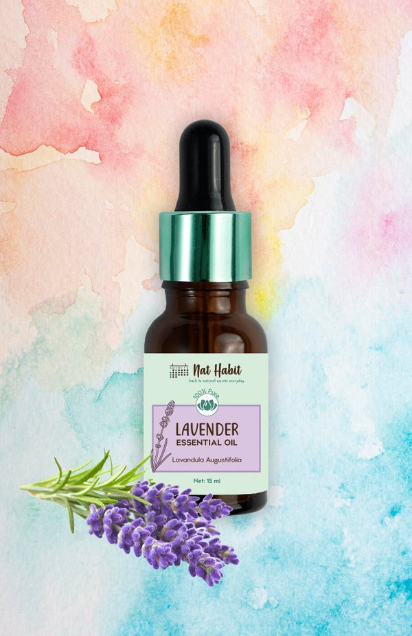 100% Natural Pure Lavender Essential Oil - Nat Habit
