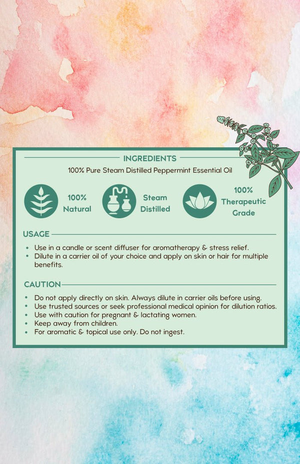 Pure Peppermint Essential Oil Benefits - Nat Habit