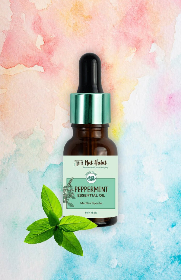 100% Natural Pure Peppermint Essential Oil - Nat Habit