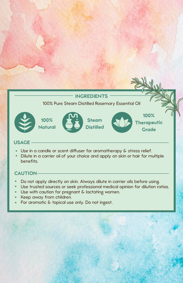 Pure Rosemary Essential Oil Benefits - Nat Habit