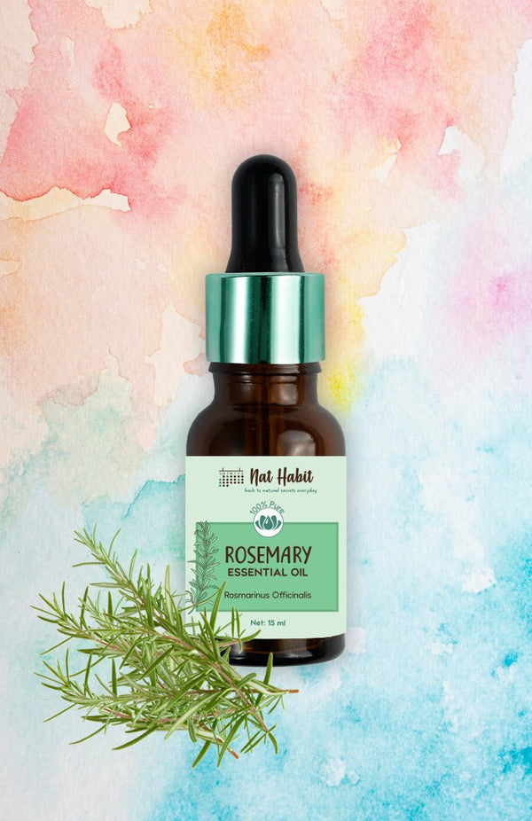 100% Natural Pure Rosemary Essential Oil - Nat Habit