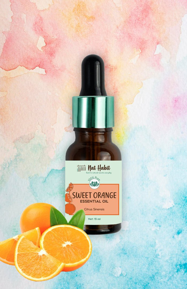 100% Natural Pure Sweet Orange Essential Oil - Nat Habit