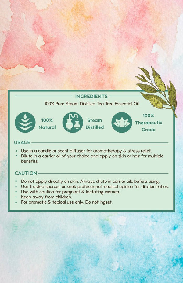 Pure Tea Tree Essential Oil Benefits - Nat Habit