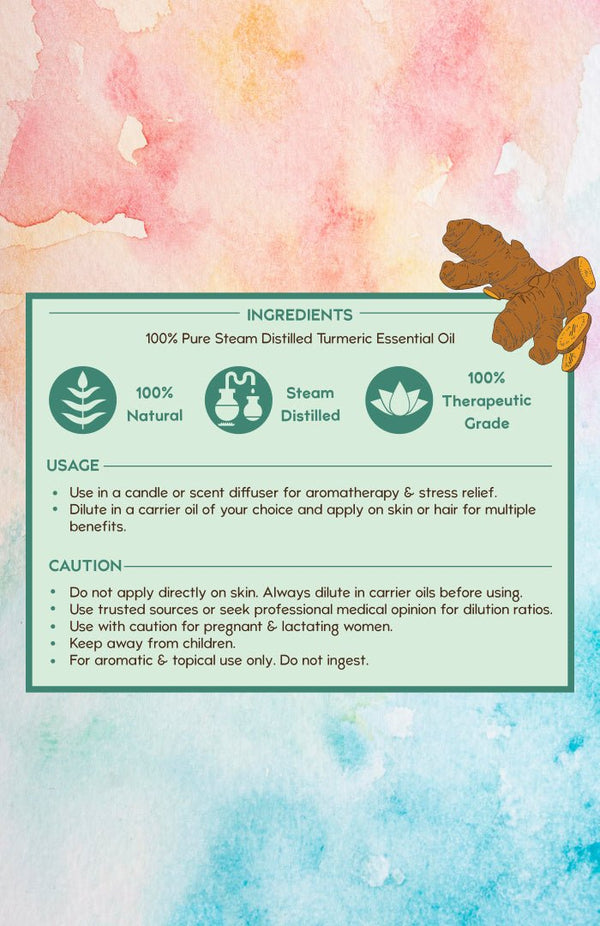 Pure Turmeric Essential Oil Benefits - Nat Habit