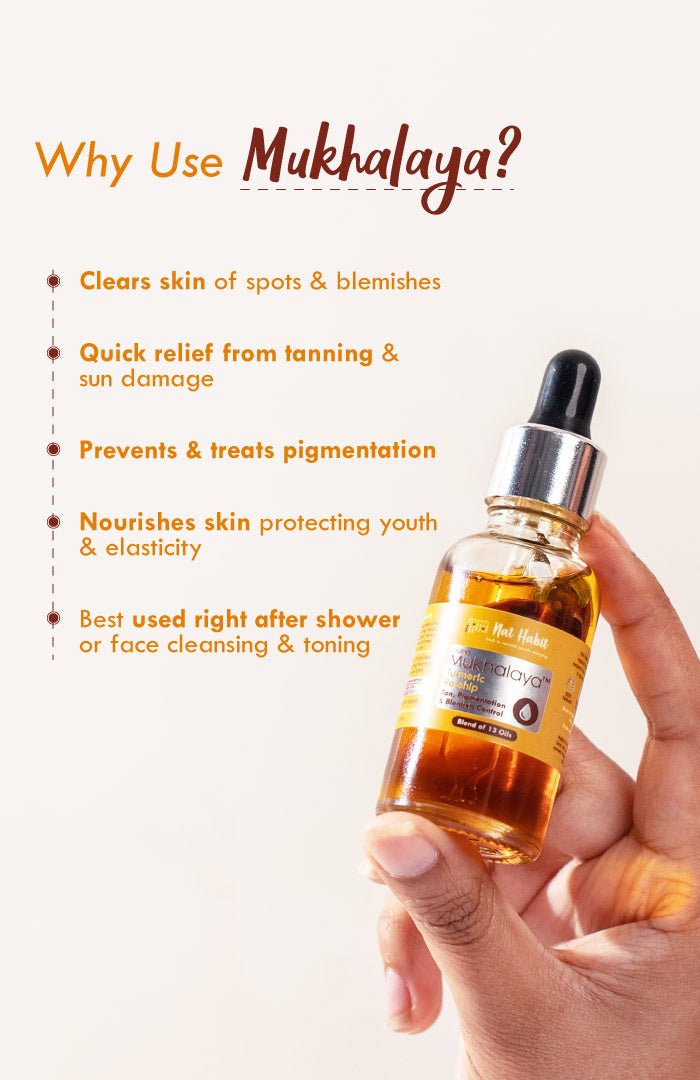 <strong>Pure Turmeric Rosehip Mukhalaya 30ml</strong> <br><i>Tan, Pigmentation & Blemish Control</i> - Nat Habit