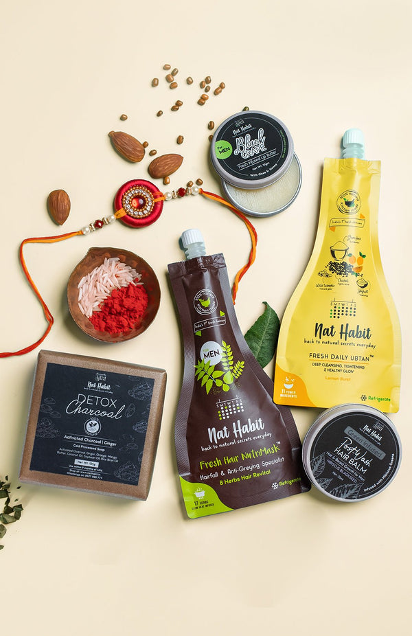 <strong>Rakhi for Bhai Gift Set</strong> <br><i>Love You Bhaiya</i> - Nat Habit