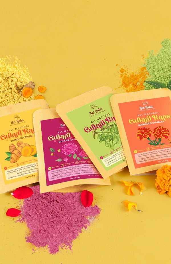 <strong>Rang Bahaar Gulaal Combo</strong> <br><i>Pack of 4</i> - Nat Habit