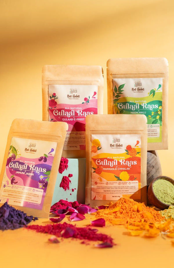 <strong>Rang Bahaar Gulaal Combo</strong> <br><i>Pack of 4</i> - Nat Habit