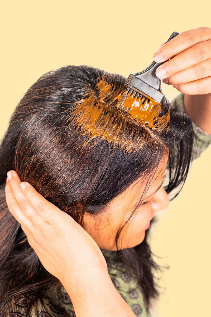 <strong>Ready-to-Apply Fresh Henna Root Touch-Up Paste</strong><br><i>Pre-soaked in Herbs & Tea Water</i> - Nat Habit