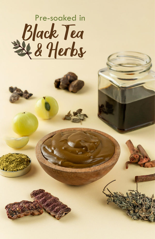 <strong>Ready-to-Apply Fresh Henna Root Touch-Up Paste</strong><br><i>Pre-soaked in Herbs & Tea Water</i> - Nat Habit