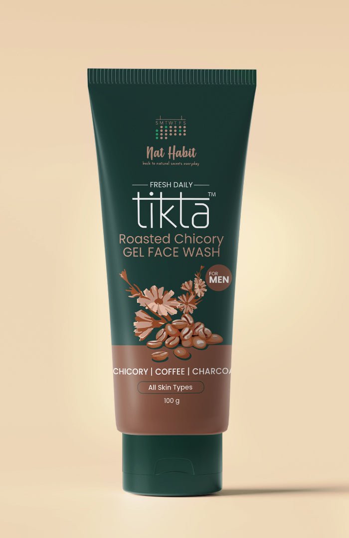 <strong>Roasted Chicory Tikta <br>Gel Face Wash</strong> <br><i>for Men</i> - Nat Habit