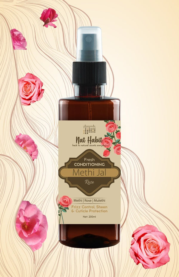 Rose Conditioning Methi Water Hair Spray- Nat Habit