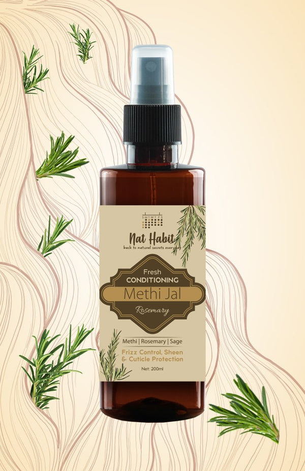 Rosemary Conditioning Methi Water Hair Spray - Nat Habit