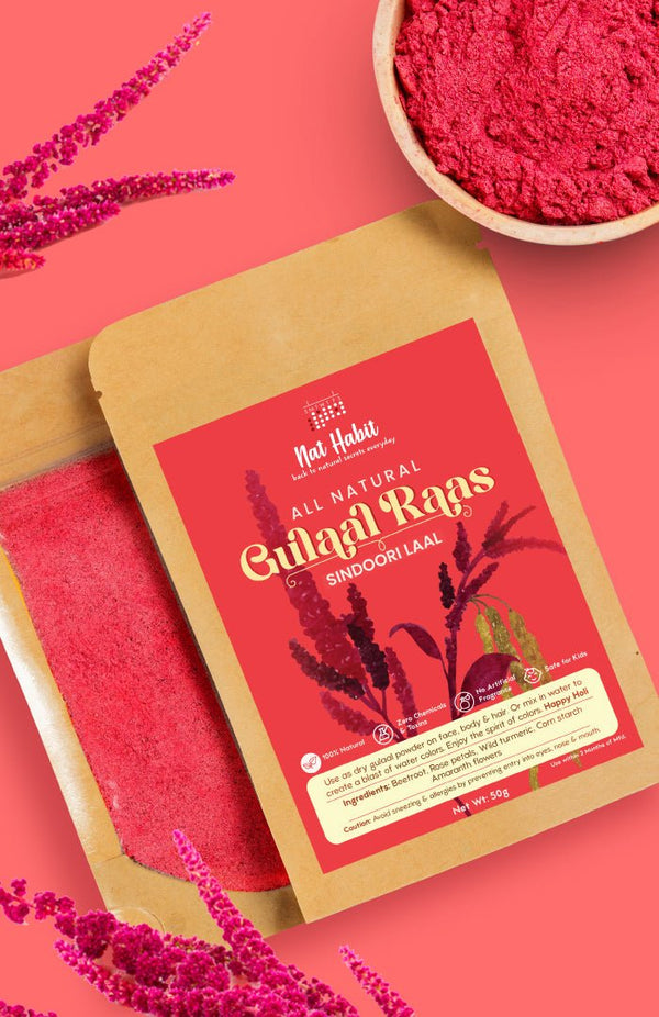 <strong>Sindoori Laal Gulaal Raas</strong> <br><i>Pack of 2</i> - Nat Habit