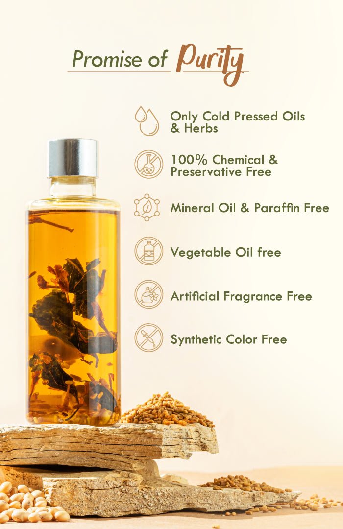 <strong>Soybean Methi Summer Hair Oil</strong> <br><i>Rough Dry Damage Repair</i> - Nat Habit