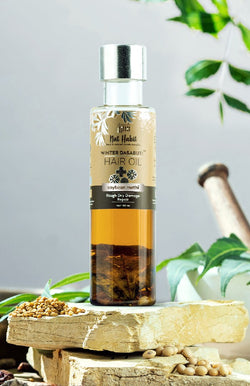 <strong>Soybean Methi Winter Hair Oil</strong> <br><i>Rough Dry Damage Repair</i> - Nat Habit