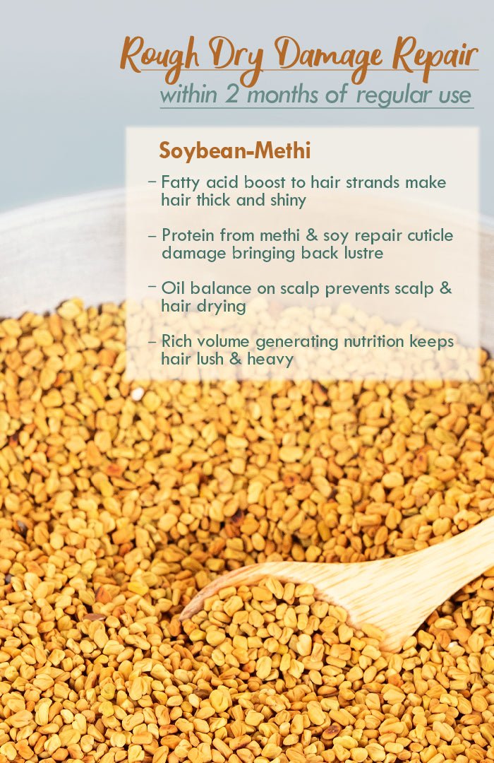 <strong>Soybean Methi Winter Hair Oil</strong> <br><i>Rough Dry Damage Repair</i> - Nat Habit