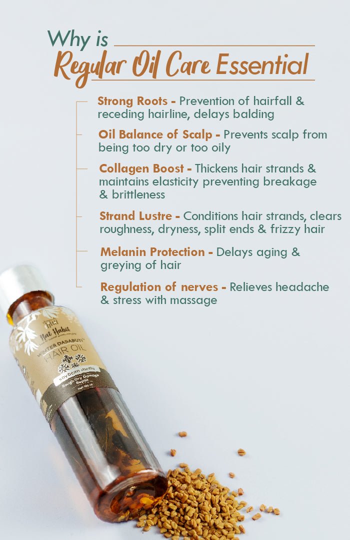 <strong>Soybean Methi Winter Hair Oil</strong> <br><i>Rough Dry Damage Repair</i> - Nat Habit
