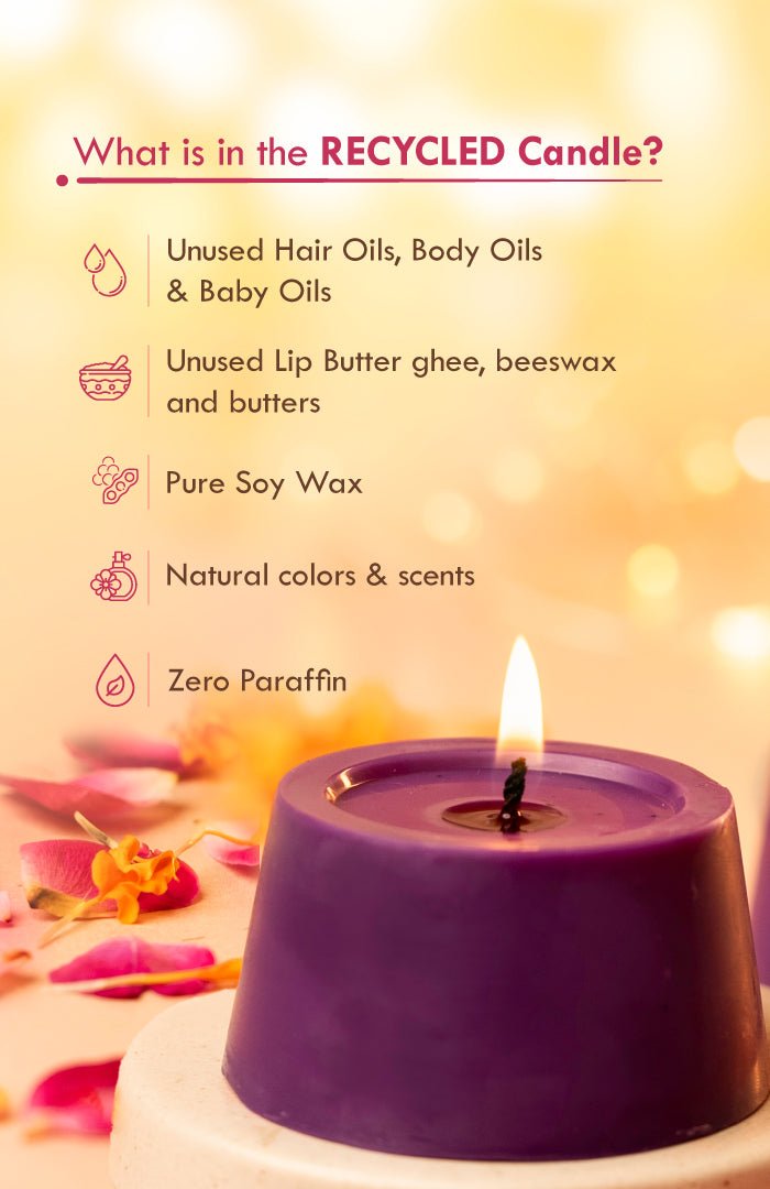 <strong>Starry Night Prosperity Candles</strong><br><i>Paraffin-free, Recycled, Puja-pure</i></br> - Nat Habit