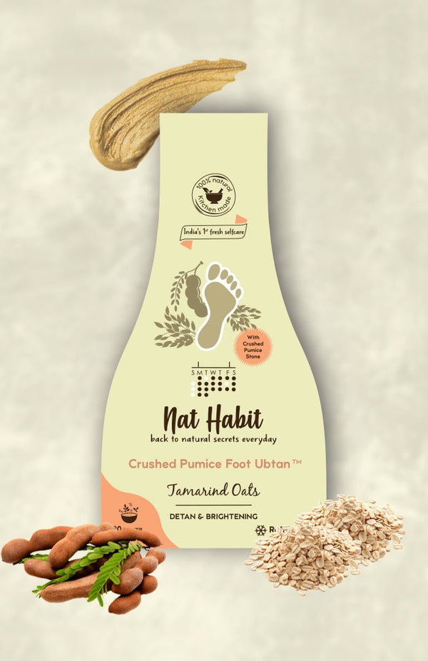 Tamarind Oats Foot Scrub - Nat Habit