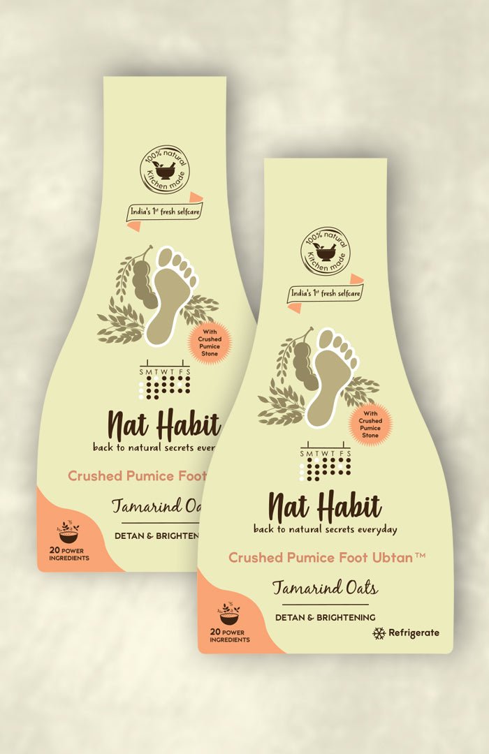 Ayurvedic Tamarind Oats Foot Scrub - Nat Habit
