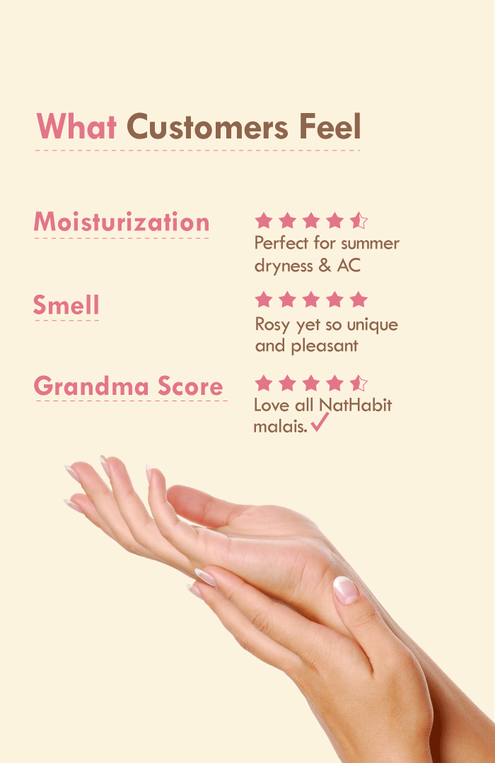 <strong>Tucuma Rose Light Hand Malai</strong> <br><i>Skin Clarity & Brightening</i> - Nat Habit