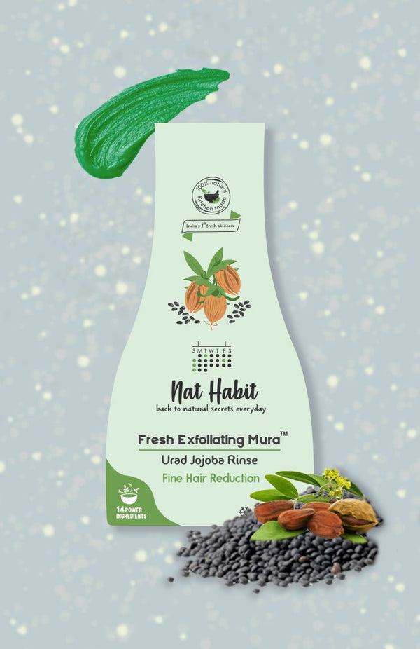 Urad Jojoba Face Exfoliator Scrub - Nat Habit