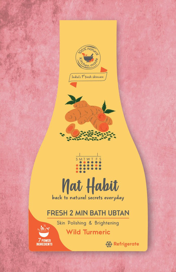 Fresh Wild Turmeric Bath Ubtan  - Nat Habit