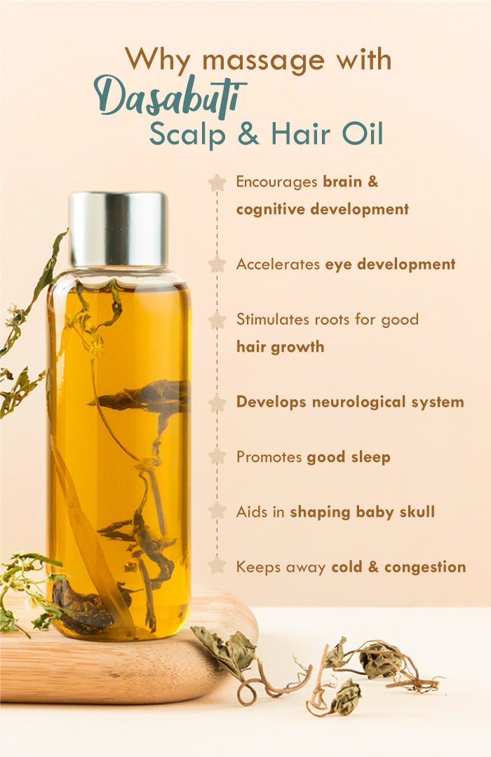 <strong>Winter Baby Scalp & Hair Oil - Brahmi Matsyakshi DASABUTI - 110ml</strong> <br><i>Brain Development, Eye Development & Hair Stimulation</i> - Nat Habit