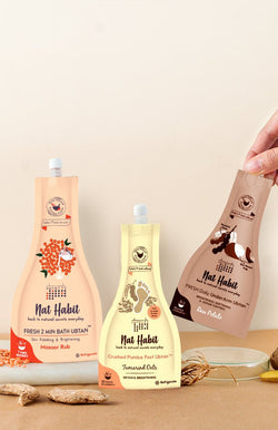 Ubtan Spa Kit (NEW Brightening) - Pack of 3 - Nat Habit